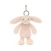 Jellycat rózsaszín nyuszi kulcstartó, táskadísz - Jellycat Bashful Blush Bunny Bag Charm
