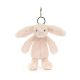 Jellycat rózsaszín nyuszi kulcstartó, táskadísz - Jellycat Bashful Blush Bunny Bag Charm