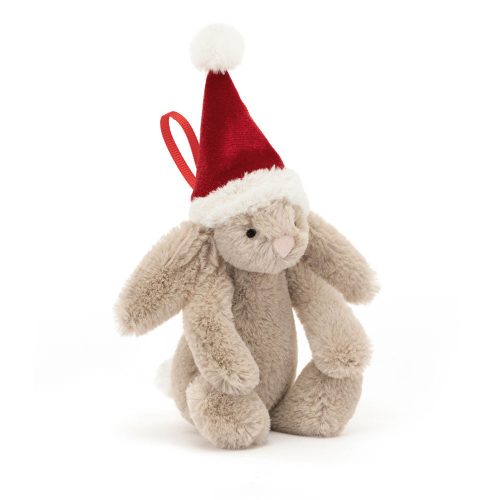 Jellycat plüss nyuszi karácsonyfadísz - Jellycat Bashful Christmas Bunny Decoration