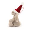 Jellycat plüss nyuszi karácsonyfadísz - Jellycat Bashful Christmas Bunny Decoration