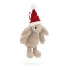 Jellycat plüss nyuszi karácsonyfadísz - Jellycat Bashful Christmas Bunny Decoration