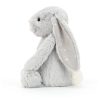 JellyCat Bashful szürke plüss nyuszi csillagos fülekkel - kicsi - Bashful Shimmer Bunny Small