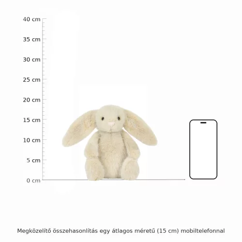 Jellycat Búzaszínű Plüss Nyuszi - kicsi - Jellycat Wheat Flufflet Bunny