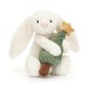 Jellycat nyuszi karácsonyfával 18 cm - Jellycat Bashful Bunny with Christmas Tree 18cm