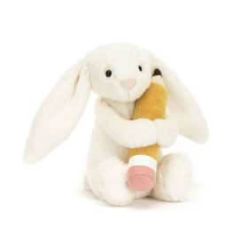   Jellycat plüss nyuszi ceruzával -Jellycat Bashful Bunny with Pencil