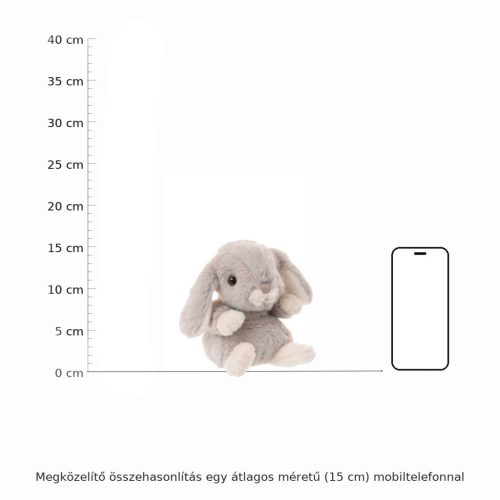 Bukowski Kanini világosszürke plüss kis nyuszi - Bukowski Cute Kanini - Pale Blue Bunny
