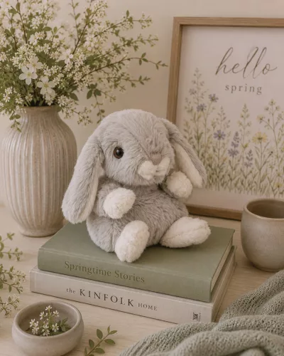 Bukowski Kanini világosszürke plüss kis nyuszi - Bukowski Cute Kanini - Pale Blue Bunny