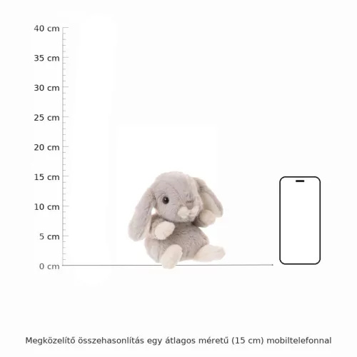 Bukowski Kanini világosszürke plüss kis nyuszi - Bukowski Cute Kanini - Pale Blue Bunny