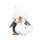 Bukowski Julius, pici plüss pingvin fehér sapkában - Bukowski Baby Julius in white winter hat 