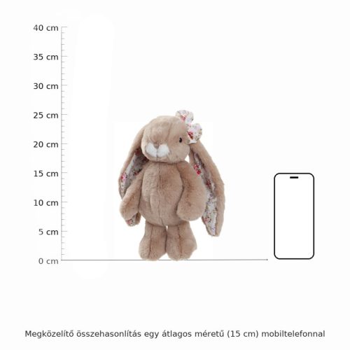Bukowski bézs Kanina plüss nyuszi virágos fülekkel - Bukowski Taupe Kanina Bunny with Floral Ears