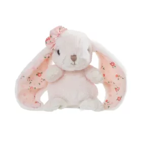   Bukowski Kanina halványrózsaszín kis plüss nyuszi virágos fülekkel - Bukowski Cute Kanini Floral - White (15cm)