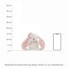 Bukowski Kanina halványrózsaszín kis plüss nyuszi virágos fülekkel - Bukowski Cute Kanini Floral - White (15cm)