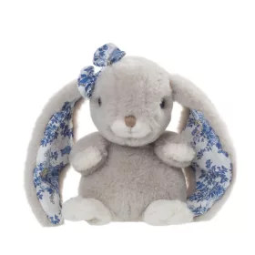   Bukowski Kanina szürke kis plüss nyuszi virágos fülekkel - Bukowski Cute Kanini Floral - Grey (15cm)