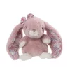 Bukowski Kanina antikrózsaszín kis plüss nyuszi virágos fülekkel - Bukowski Cute Kanini Floral - Antique Pink (15cm)