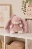 Bukowski Kanina antikrózsaszín kis plüss nyuszi virágos fülekkel - Bukowski Cute Kanini Floral - Antique Pink (15cm)