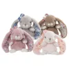 Bukowski Kanina antikrózsaszín kis plüss nyuszi virágos fülekkel - Bukowski Cute Kanini Floral - Antique Pink (15cm)