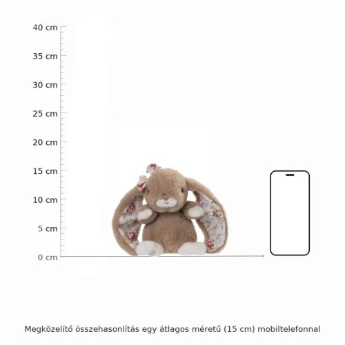 Bukowski Kanina bézs kis plüss nyuszi virágos fülekkel - Bukowski Cute Kanini Floral - Taupe (15cm)