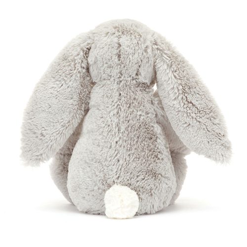 Jellycat szürke plüss nyuszi virágos fülekkel "Bloom" - Blossom Silver Bunny 'Bloom'