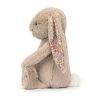 Jellycat bézs nyuszi virágos fülekkel "Petal" - Kicsi- Jellycat Blossom Beige Bunny 'Petal' Small