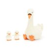 Jellycat hattyú mama kicsinyeivel - Jellycat Featherful Swan