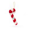 Jellycat plüss cukorpálca karácsonyfadísz - Jellycat Festive Folly Candy Cane