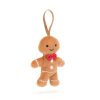  Jellycat plüss mézeskalács fiú karácsonyfadísz - Jellycat Festive Folly Gingerbread Fred