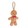  Jellycat plüss mézeskalács fiú karácsonyfadísz - Jellycat Festive Folly Gingerbread Fred