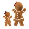 Jellycat Ruby plüss mézeskalács lány- nagy- Jellycat Jolly Gingerbread Ruby Large