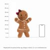 Jellycat Ruby plüss mézeskalács lány- kicsi - Jellycat Jolly Gingerbread Ruby Small