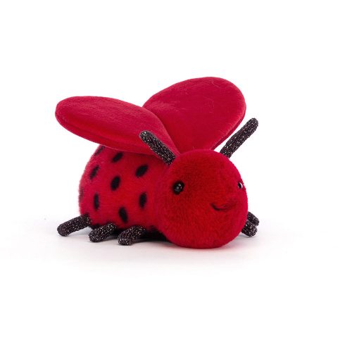 Jellycat Loulou plüss katica - Jellycat Loulou Love Bug