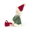 JellyCat Leffy Elf - plüss karácsonyi manó 34 cm
