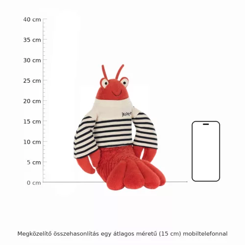 Jellycat Larry plüss homár tengerész pólóban