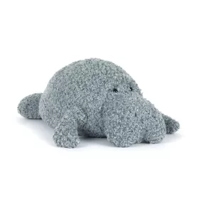 Jellycat Maffles Manatee szürkéskék nagy plüss lamantin