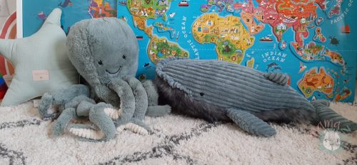 Jellycat Odyssey plüss polip - kicsi - Jellycat Odyssey Octopus Little