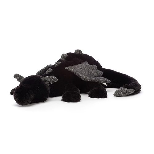 Jellycat fekete plüss sárkány, 50 cm - Jellycat Onyx Dragon Medium