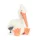 Jellycat Keli Pelican krémfehér plüss pelikán hosszú narancsszínű csőrrel