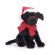 Jellycat karácsonyi plüss labrador - Jellycat Winter Warmer Pippa Black Labrador