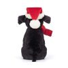 Jellycat karácsonyi plüss labrador - Winter Warmer Pippa Black Labrador