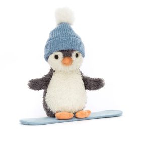   Jellycat Peanut pingvin snowboardon - Jellycat Peanut Penguin Snowboarding