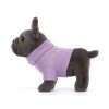Jellycat plüss francia bulldog - Jellycat Sweater French Bulldog Purple