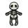 Jellycat Skeleton Bob, plüss csontváz - Jellycat Skeleton Bob