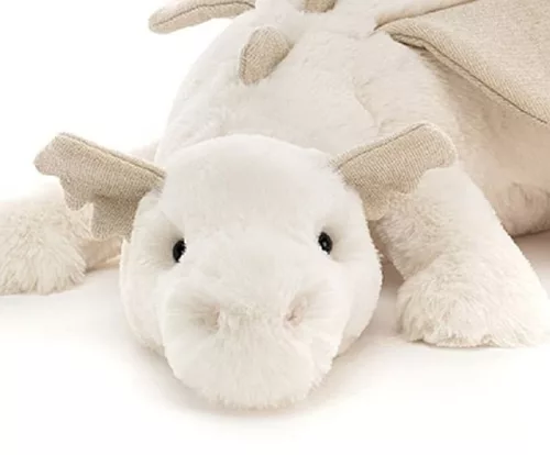 Jellycat hófehér plüss sárkány, 50 cm