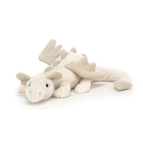   Jellycat hófehér plüss sárkány 30 cm - Jellycat Snow Dragon Little