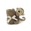 Jellycat majmos szundikendő - Jellycat Bashful Monkey Soother