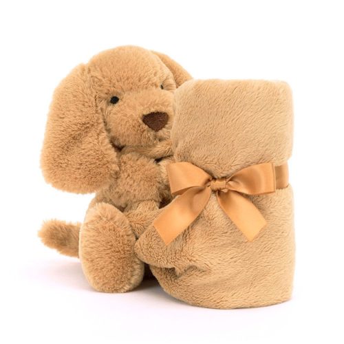 Jellycat kutyás szundikendő - Jellycat Bashful Toffee Puppy Soother
