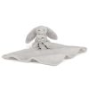 Jellycat szürke nyuszis szundikendő - Jellycat Bashful Silver Bunny Soother