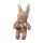 ThreadBear szürkésbarna nyuszi csörgő - ThreadBear Baby Threads Taupe Bunny Rattle