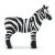 wooden zebra tender leaf toys