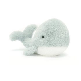   Jellycat plüss bálna - szürke - Jellycat Wavelly Whale Grey