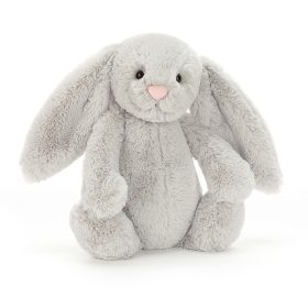   Jellycat Bashful Puha Nyuszi - Silver - Jellycat Bashful Silver Bunny Original